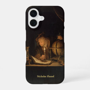Funda Para iPhone 16 Científico Medieval con Nombre