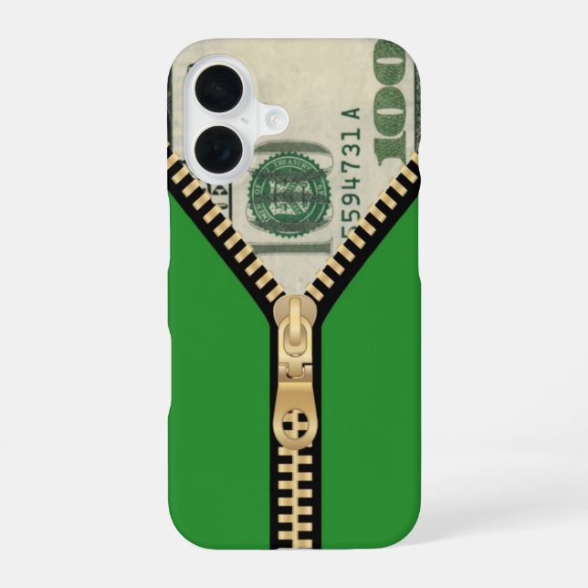 Funda Para iPhone 16 Cierre de dinero de $100 (Reverso )