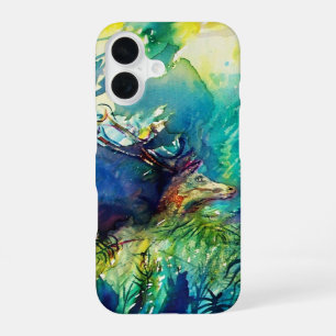 FUNDA PARA iPhone 16 CIERVO EN BOSQUE VERDE
