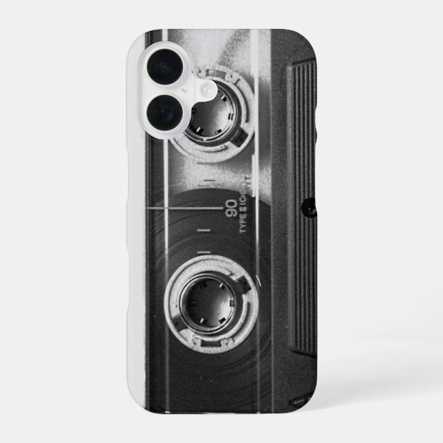 Funda Para iPhone 16 Cinta de casete compacto (Reverso )