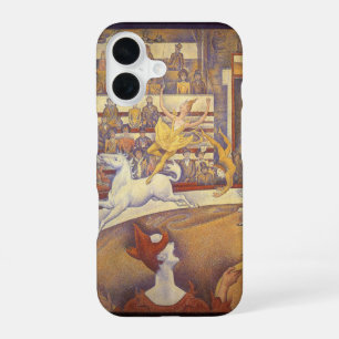 Funda Para iPhone 16 Circo de Georges Seurat, Arte Puntillismo Vintage