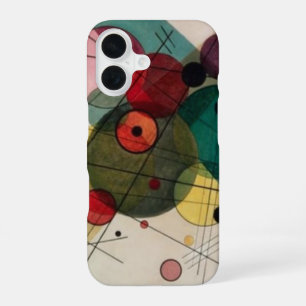 Funda Para iPhone 16 Círculos abstractos de Kandinsky