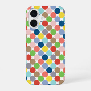 Funda Para iPhone 16 círculos coloridos de color pastel...