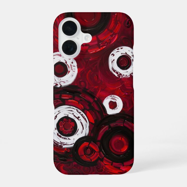 Funda Para iPhone 16 Círculos de vino (Reverso )
