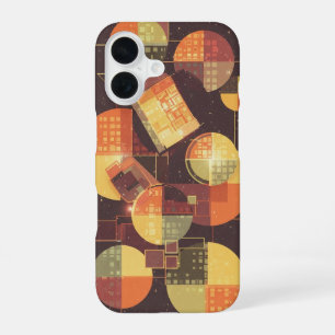 Funda Para iPhone 16 Círculos y cuadrados de arcade
