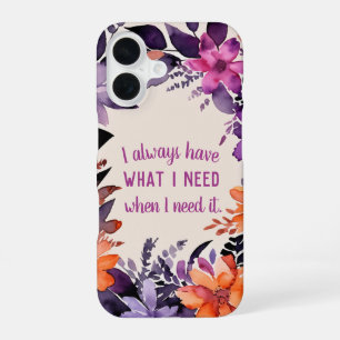 Funda Para iPhone 16 Cita Inspiradora Gratitud Mágica Motivacional