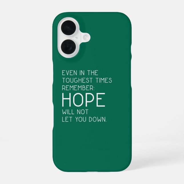 Funda Para iPhone 16 Citas de esperanza (Reverso )