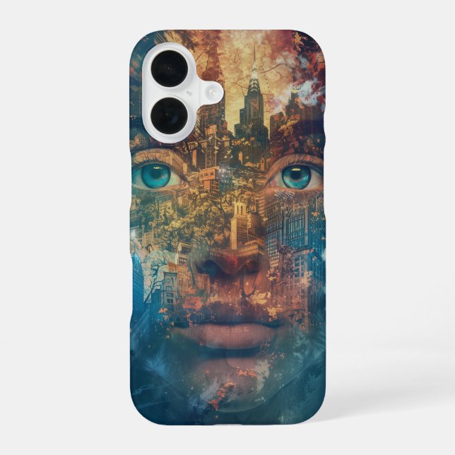 Funda Para iPhone 16 Ciudad de ensueño (Reverso )