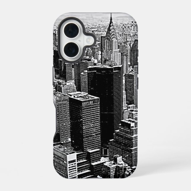 Funda Para iPhone 16 Ciudad de Nueva York (Reverso )