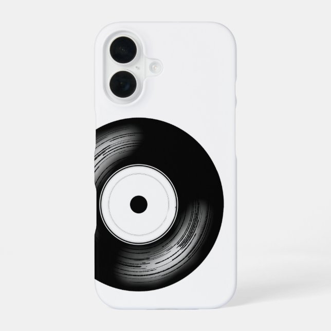 Funda Para iPhone 16 Classic Vinyl Disc (Reverso )