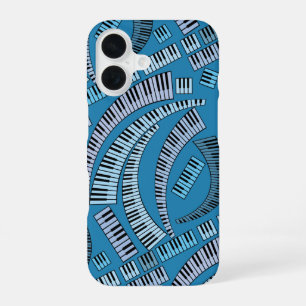 Funda Para iPhone 16 Claves de piano curvas