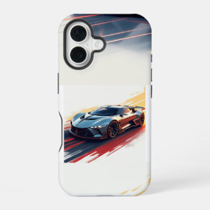 Funda Para iPhone 16 Coche deportivo futurista: diseño elegante generad