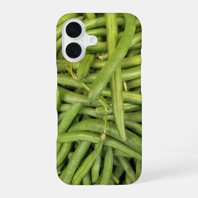 Funda Para iPhone 16 Colección de Bean Verde Fresco (Reverso )