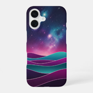 Funda Para iPhone 16 Colinas Cósmicas Retro