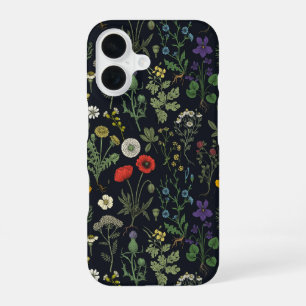 Funda Para iPhone 16 Collage de flores silvestres