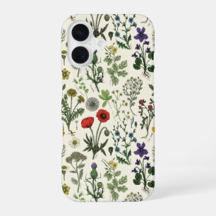 Funda Para iPhone 16 Collage de flores silvestres