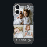 Funda Para iPhone 16 Collage de fotos de texto y foto personalizado<br><div class="desc">Muestra tu amor de una manera verdaderamente única con este estuche de teléfono personalizado para guardar fotos con un pequeño detalle de corazón. - Agrega tus propias fotos y texto para crear un estuche de teléfono personalizado único - Protege tu teléfono al estilo - La impresión vibrante te da vida...</div>