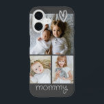 Funda Para iPhone 16 Collage de fotos de texto y foto personalizado<br><div class="desc">Muestra tu amor de una manera verdaderamente única con este estuche de teléfono personalizado para guardar fotos con un pequeño detalle de corazón. - Agrega tus propias fotos y texto para crear un estuche de teléfono personalizado único - Protege tu teléfono al estilo - La impresión vibrante te da vida...</div>