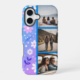 Funda Para iPhone 16 Collage de fotos Delight del Pastel Garden