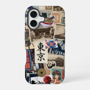 Funda Para iPhone 16 Collage Japancore Arte Moderno Japonés Tradicional