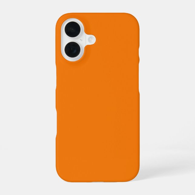 Funda Para iPhone 16 Color Naranja (Reverso )