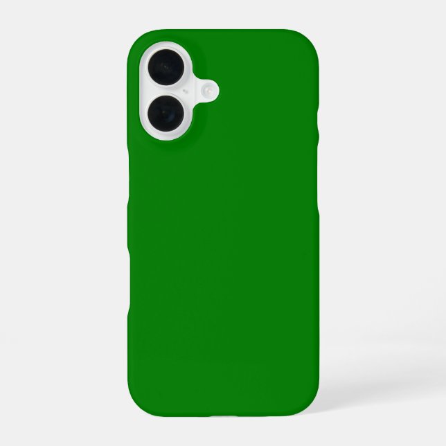 Funda Para iPhone 16 Color Verde Sólido (Reverso )