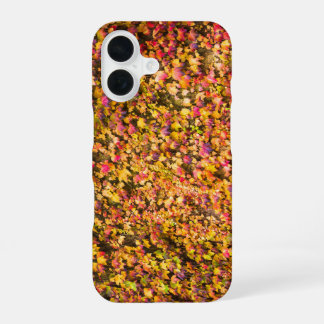Funda Para iPhone 16 Colores dorados de otoño hiedra pared