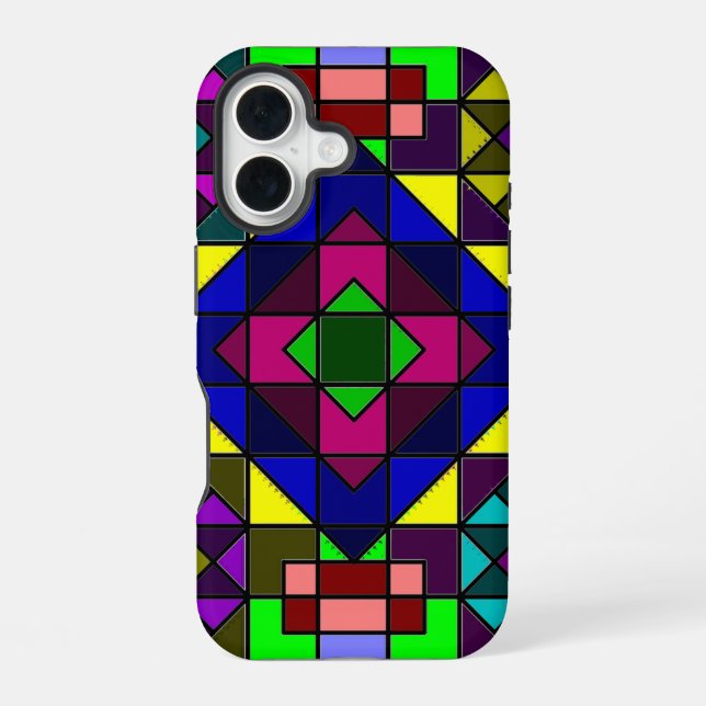 Funda Para iPhone 16 Colores Locos (Reverso )