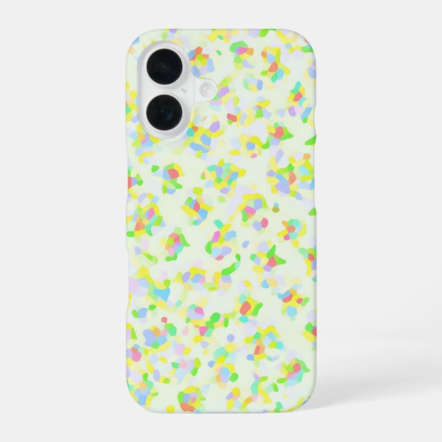 Funda Para iPhone 16 Colorful Confetti Pattern – Playful Abstract (Reverso )