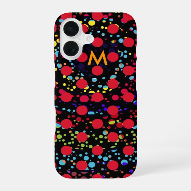 Funda Para iPhone 16 colorful dots (Reverso )