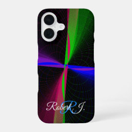 Funda Para iPhone 16 Colorful Four-Way Wave Geometric iPhone 16 Case