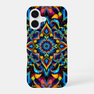 Funda Para iPhone 16 Colorido Kaleidoscope Mandala iPhone 14 Funda