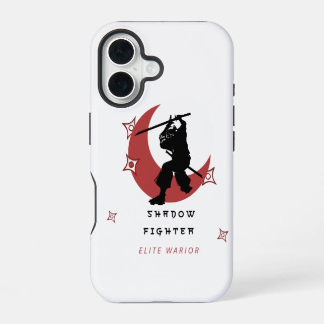Funda Para iPhone 16 Combatiente de Sombra - Estuche para iPhone de Gue (Reverso )