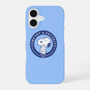 Funda Para iPhone 16 Comodidad y seguridad Abrazo de Snoopy y Woodsto