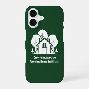Funda Para iPhone 16 Compañía de bienes raíces Casa Verde Forestal Pers