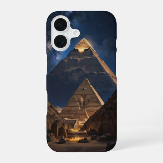 Funda Para iPhone 16 Complejo de pirámides majestuoso en diseño nocturn