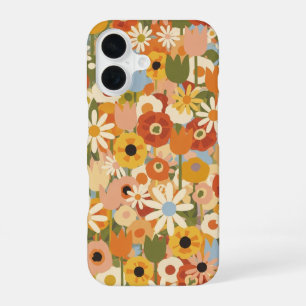 Funda Para iPhone 16 Composición floral mixta vintage