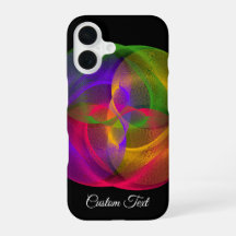 Funda para iPhone 16 con acabado geométrico brilla