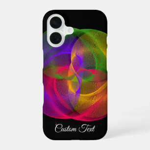 Funda para iPhone 16 con acabado geométrico brilla