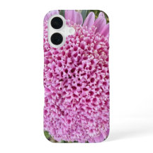 Funda para iPhone 16 con aster floral rosa botánic