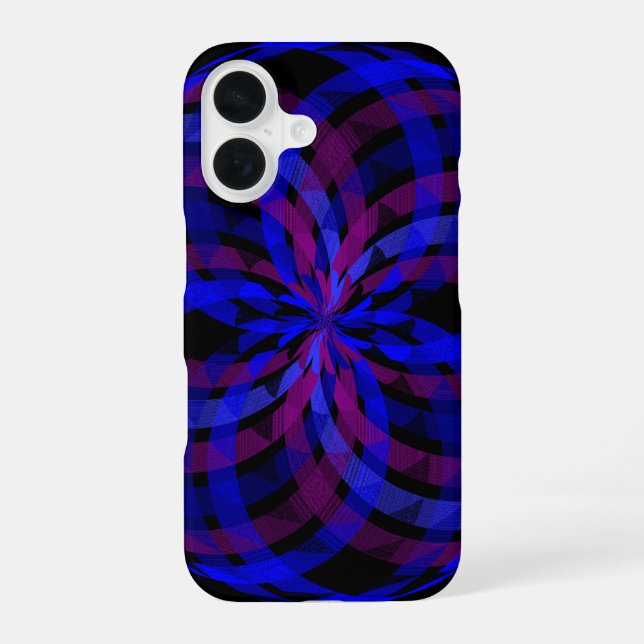 Funda para iPhone 16 con centro de pétalo de flor  (Reverso )