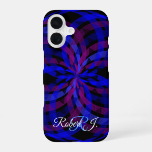 Funda para iPhone 16 con centro de pétalo de flor