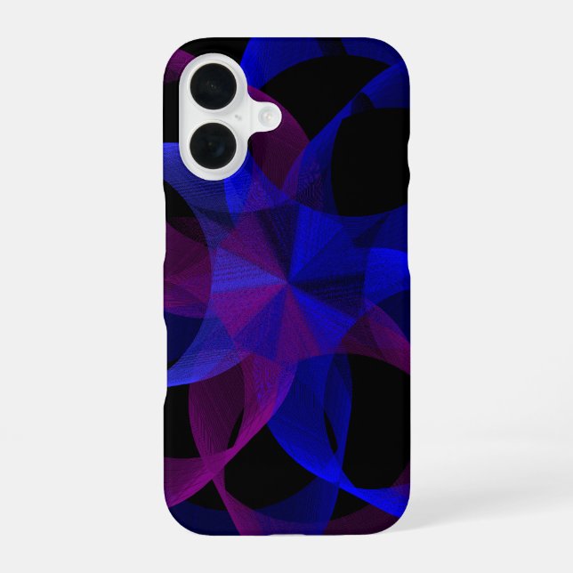 Funda para iPhone 16 con cilindro geométrico de 3D (Reverso )