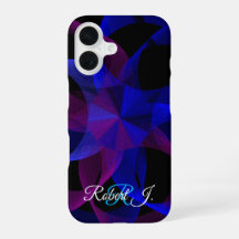 Funda para iPhone 16 con cilindro geométrico de 3D