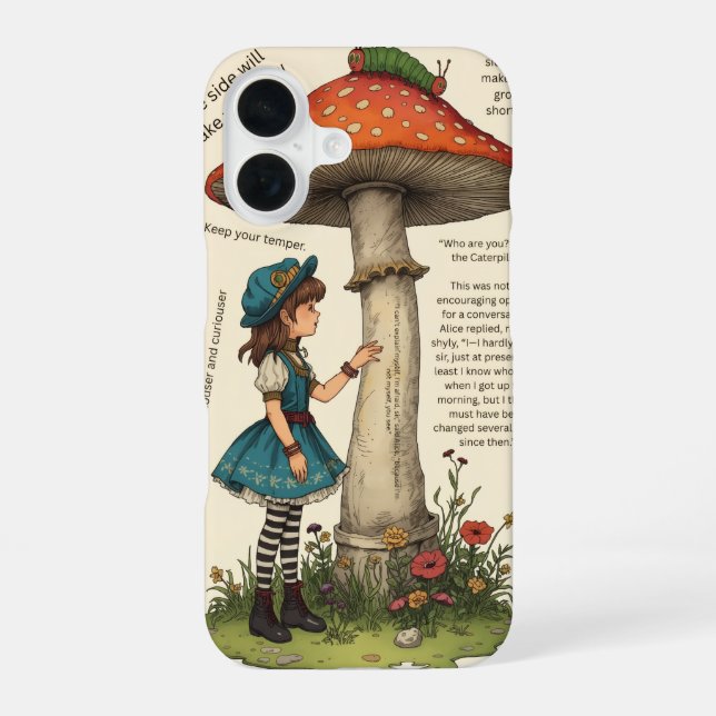 Funda para iPhone 16 con consejos de una oruga (Reverso )