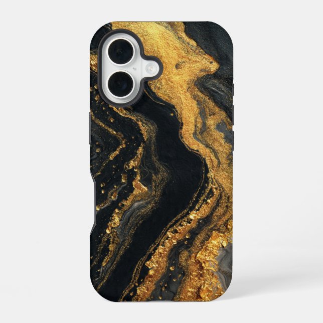 Funda para iPhone 16 con diseño abstracto de estil (Reverso )