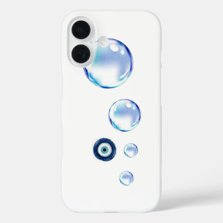 Funda para iPhone 16 con diseño de burbujas adorab