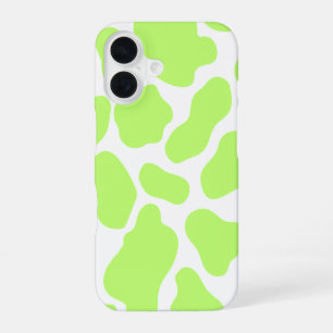 Funda para iPhone 16 con estampado de vaca verde l