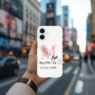 Funda para iPhone 16 con inicial de Mamá personali