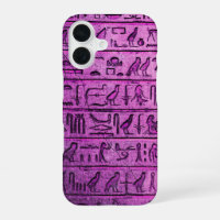 Funda para iPhone 16 con Jeroglíficos Egipcios Ant